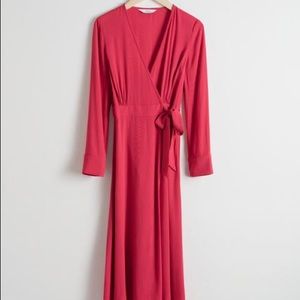 And other stories wrap midi dress size 4